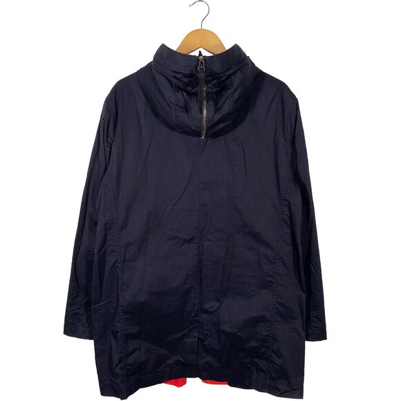 MARNI at H&M Lightweight Full Zip Hooded Cargo Parka Navy men's size 40R / M - Picture 2 of 6